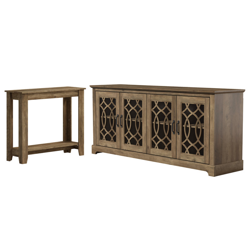 Allyannah Transitional 2-Piece Living Room Furniture Set, Ivory