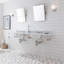 Empire Stone Oval Console Bathroom Sink with Faucet and Overflow-478724584