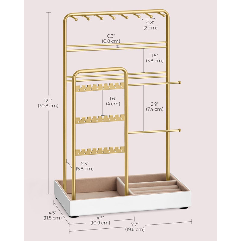 Jewellery Stand +, Gold