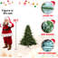 Arbre de Noël pleine forme avec pointes - aiguilles mixtes Pe / Pvc, base large pour les grands espaces, structure à charnières pour une installation facile, support en métal pour un soutien solide *-1801004471