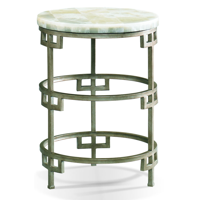 Infinity Marble Top End Table