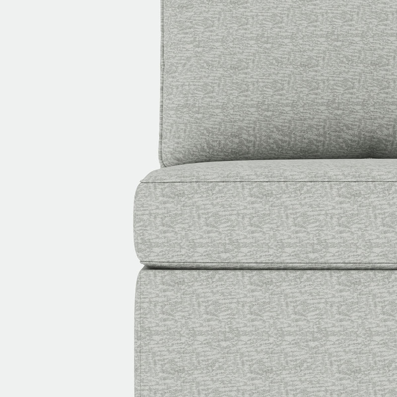 Siège sans accoudoirs pour canapé modulaire modulaire, Gris