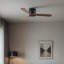 Ventilateur de plafond 52 pouces sans lumière avec télécommande, ventilateur encastré à profil bas sans lumière, moteur CC réversible silencieux avec minuterie-117542386-117542388-117542389