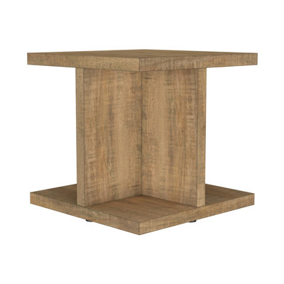 Table de bout rustique 23,9 po, brun