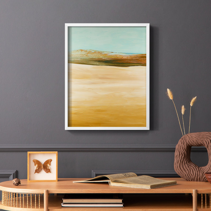 Yesterday's Today Framed Print - Solid Wood, White, 14" H x 11" W