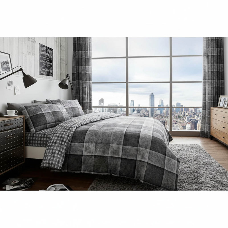 No Pattern Duvet Cover with Pillowcases Included
