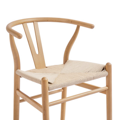 Wagner Woven Solid Wood Dining Chairs
