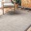 Tapis gris en jute / sisal / laine Hille-1362985498