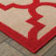 Tapis intérieur / extérieur sable / cerise tissé à la machine Laub-365851744