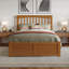Panneau de lit double en bois massif avec lit gigogne Huntsville par Harper Orchard-908703568
