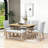 Emere 6-Piece Dining Set,Extendable Table, Upholstered Chairs and Bench-735183214-735183121-735183120