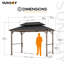 Pavillon de jardin Sunjoy-91016883