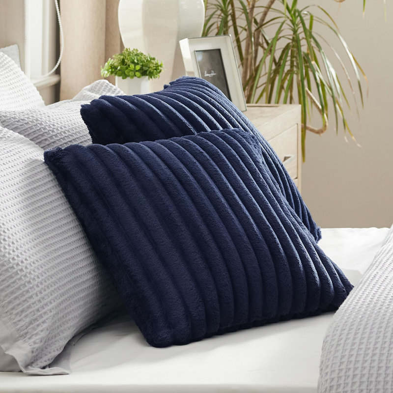 Bedsure Striped Throw Pillow Covers, Blue