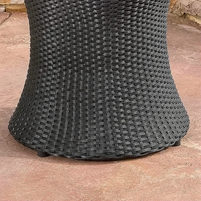 Convenient End Table - 20.25 Inch Wide, No Assembly Black Side Water , Square, Black