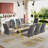 7-Piece Glass Top Dining Table Sets-852886369-852886374
