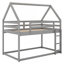 Lit superposé simple au-dessus de simple moderne, lit maison avec échelle Modern-897099417