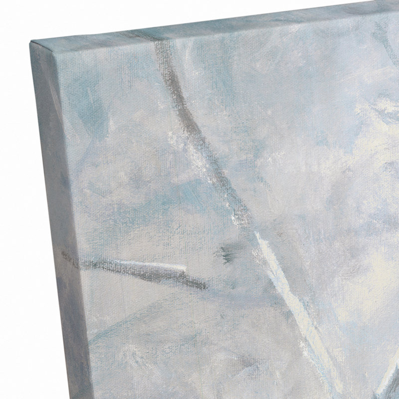 Reproduction d’art sur toile tendue jaune et bleu