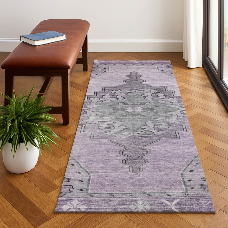 Premium Machine Washable Lubbers AMF1731 Global Rug, Runner 2'3" x 7'6"
