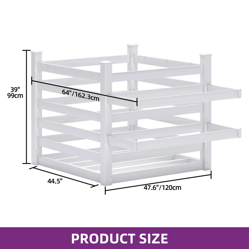 Balconera Outdoor Products Poolside Storage Organizer, White