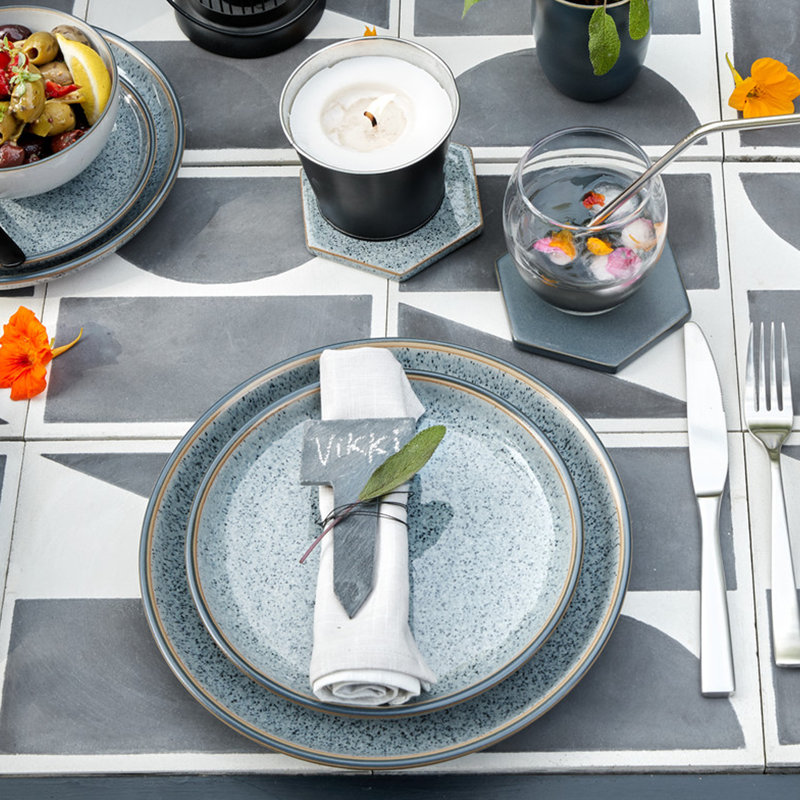 Denby Studio Grey Medium Coupe Plates