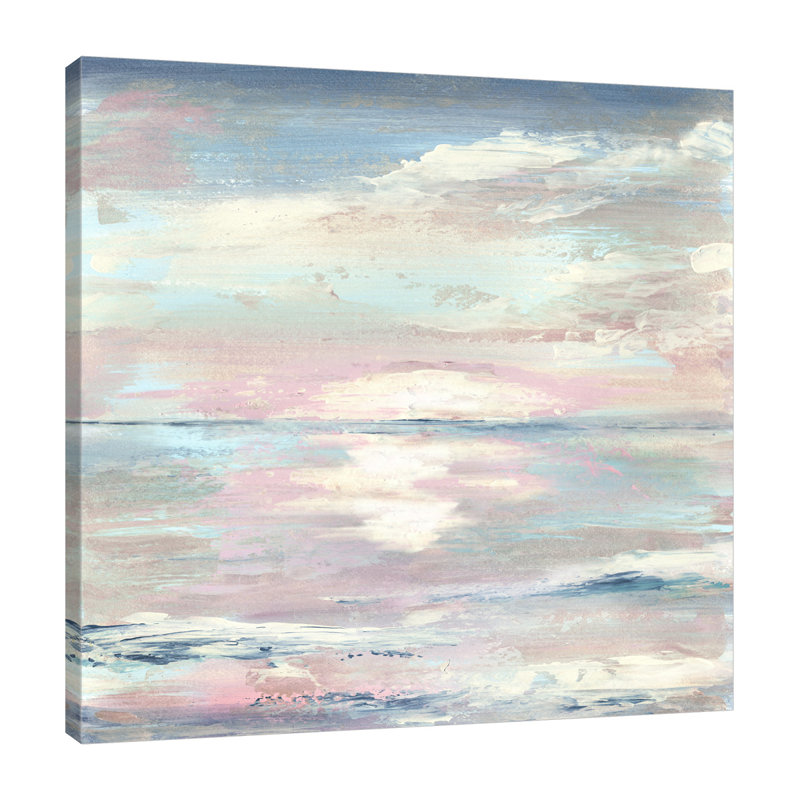 Ocean Sunset - Wrapped Canvas Print, 46 cm H x 46 cm W