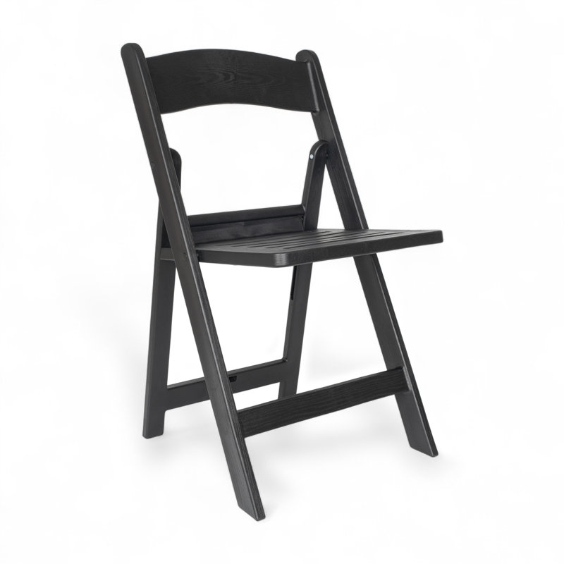 Thornfeldt Resin Folding Chair, Black
