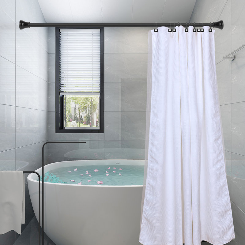 HK22XX Zinc Shower Curtain Hook, Black