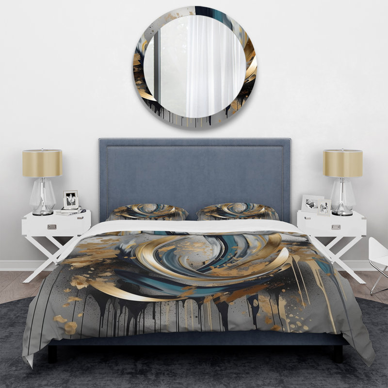Ensemble de housse de couette Abstract Shapes And Infinity Lines IV - Abstract Shapes