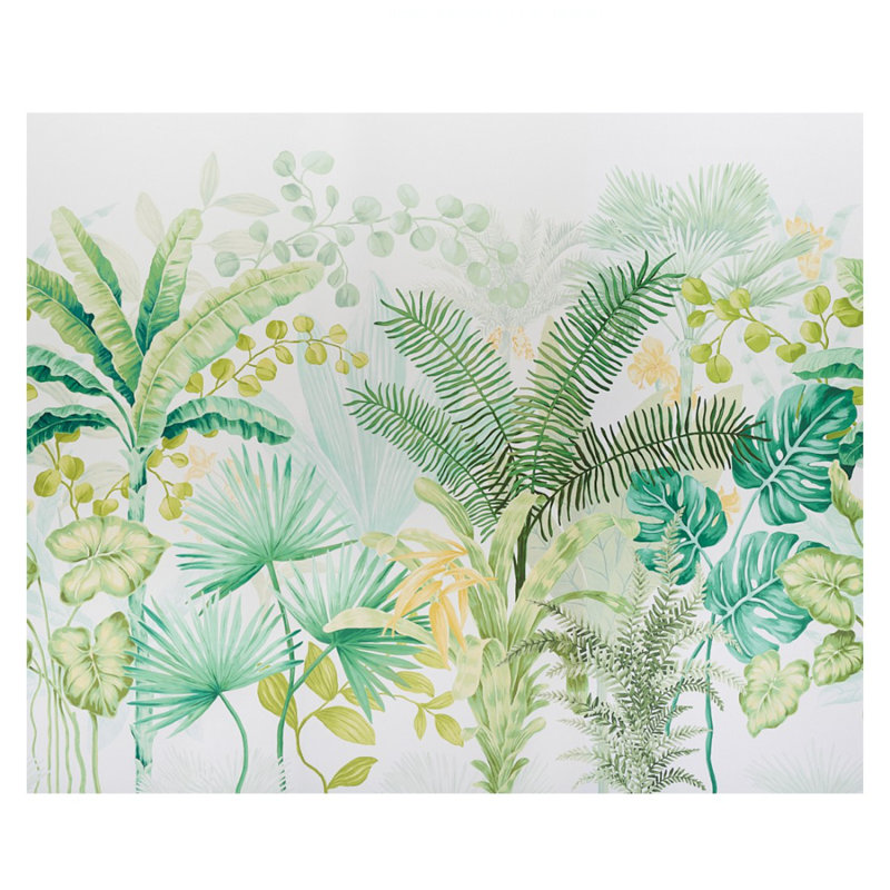 Ensemble de grands panneaux tropicaux