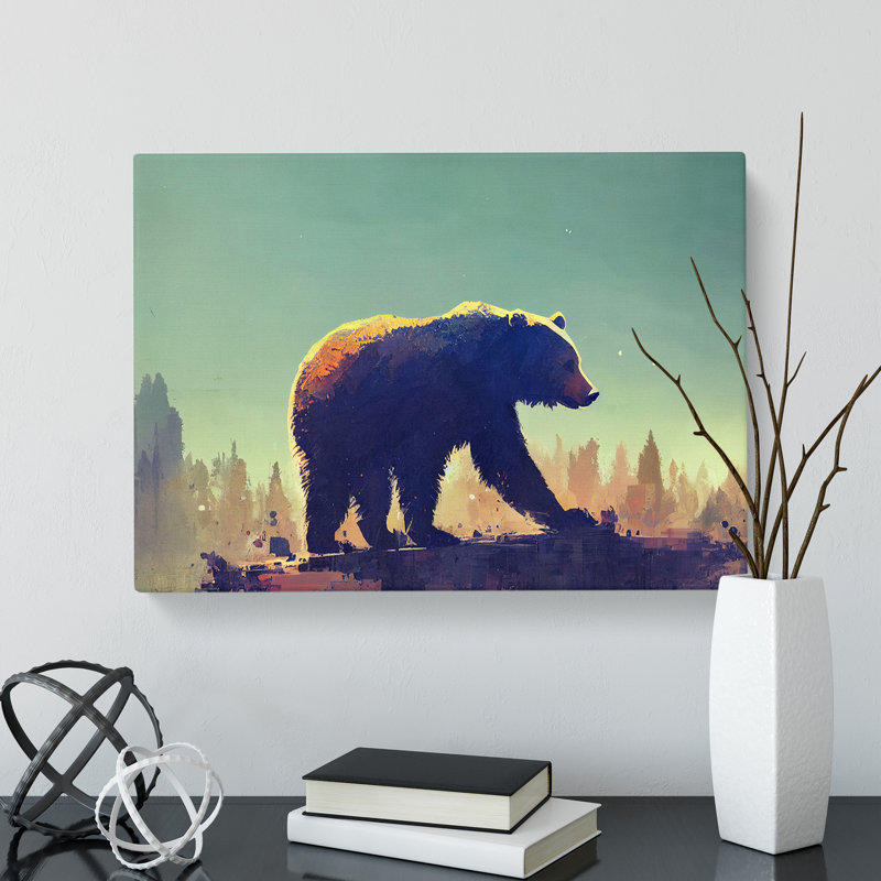 Bear Vol.4 Abstract - Wrapped Canvas Print, 35cm H x 50cm W x 3cm D