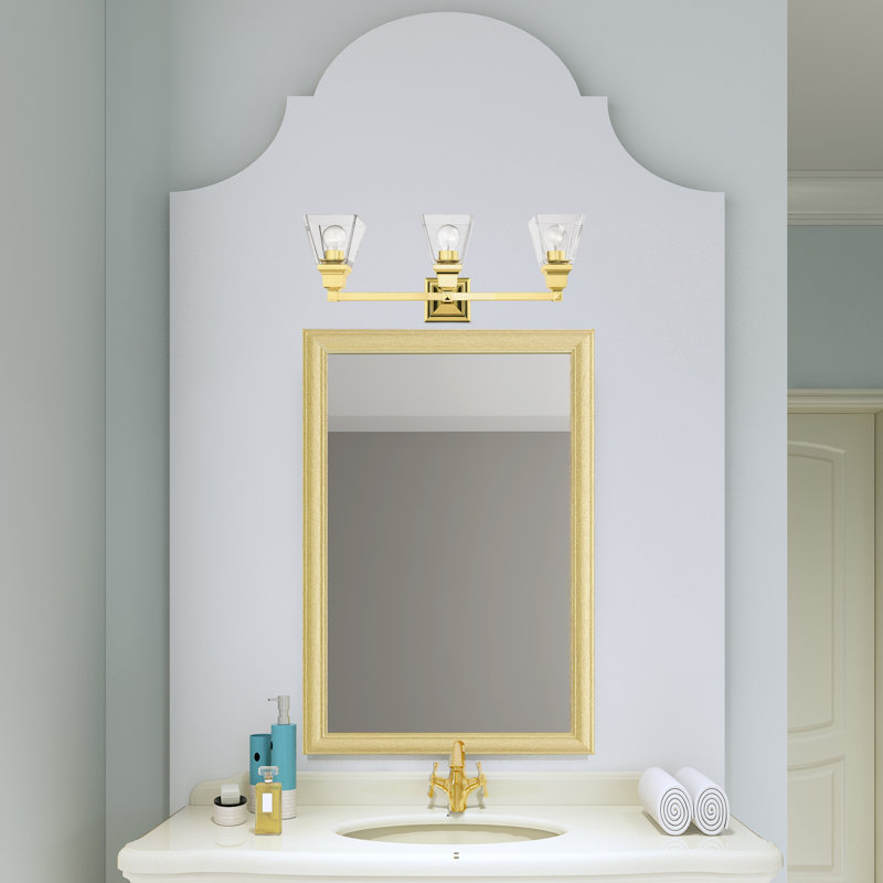 Anfrenee 3 - Light Dimmable Vanity Light, Polished Brass