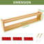 Landon 43cm Wood 1 Wall Towel Bar