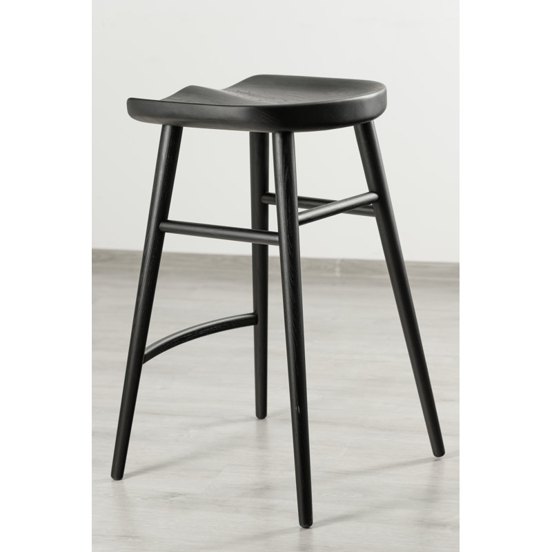 Alma Bar Chair, Counter Stool (25” Seat Height), Matte Black