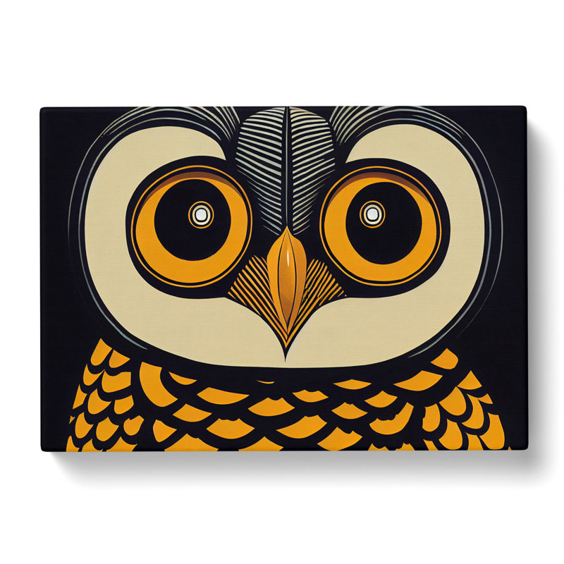 Owl Art Vintage Vol.2 Abstract - Wrapped Canvas, 35cm H x 50cm W x 3cm D