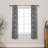 Handcrafted Curtain – Akashganga Gray Floral Block Print Linen Soft Light Filtering Window Curtain-915891774