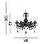 Kelly 5 - Light Candle Style Chandelier-20600167