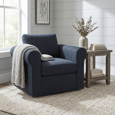 Fauteuil d'appoint 32 po Lockheart - bleu