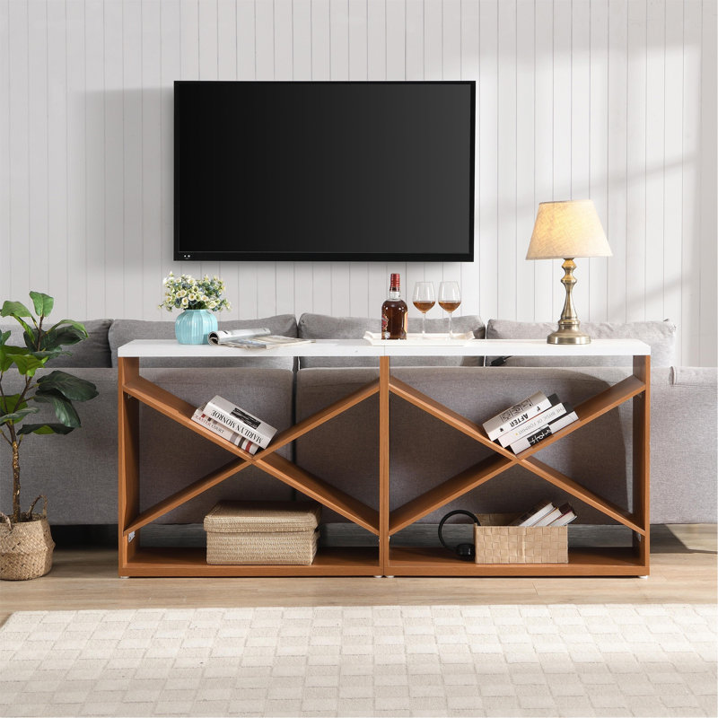 Console Farmhouse avec design et rangement amovibles