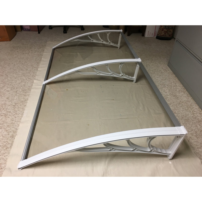 Denmir 72'' W x 12'' D Plastic Cover Retractable, Clear