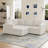 Aubade L-Shape Sectional Sofa Storage Couch With Removable Ottomans-497180725