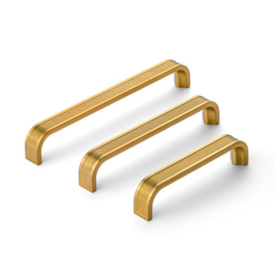 New Collection Decorative Reeded Bridge Cabinet Pulls 3.75" 5" 6.3" Multipack