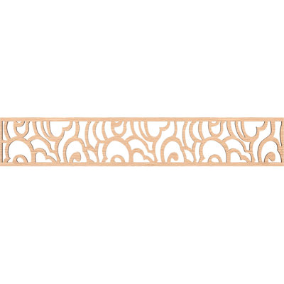 46 5/8"W x 8"H x 1/4"T Springfield Fretwork Moulding, Red Oak