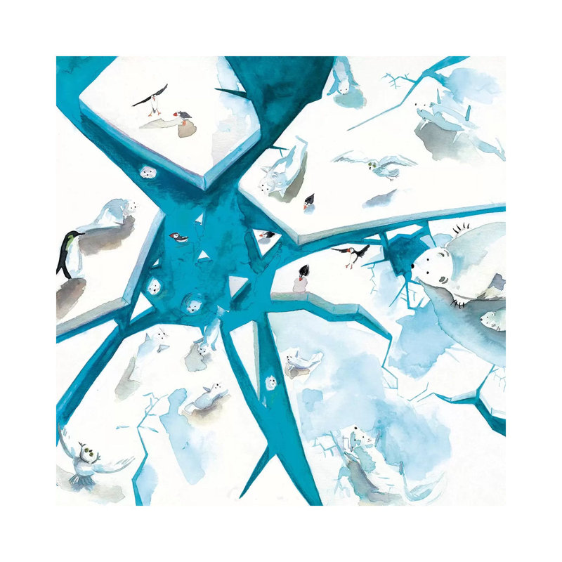 Arctic by The Cosmic Whale - Gallery-Wrapped Canvas Giclée on Canvas, 30.48 cm H x 30.48 cm W, Canvas