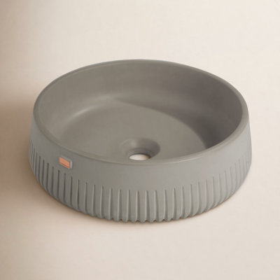 Papua Circular Concrete Vessel Sink
