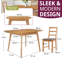 Donnay 4 - Person Butterfly Leaf Dining Set