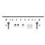 Ensemble de quincaillerie de porte de grange simple standard standard-55666997-55666998