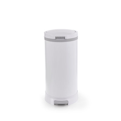 Aluminum Step On Waste Basket - 10 Gallons