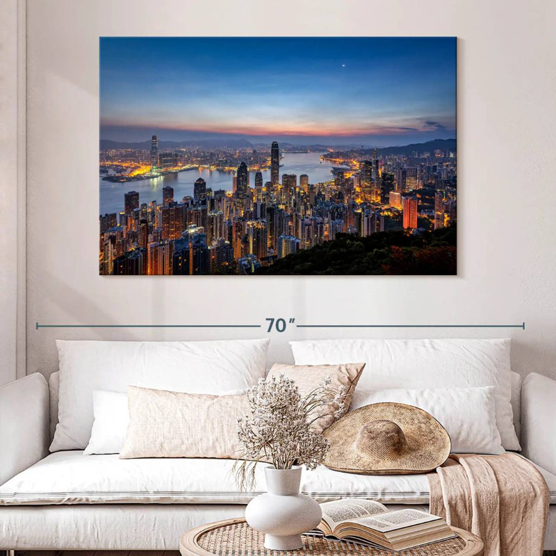 Illuminated Hong Kong, 34" H x 51" W