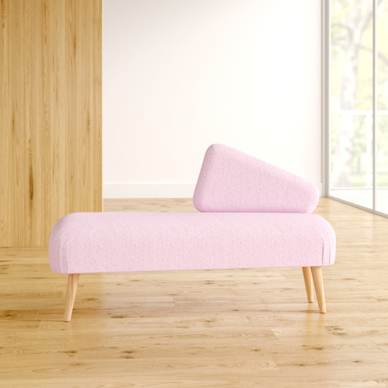 Shetland Upholstered Chaise Lounge, Pink