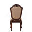 Ensemble de 2 chaises d'appoint en tissu et finition espresso Chateau De Ville